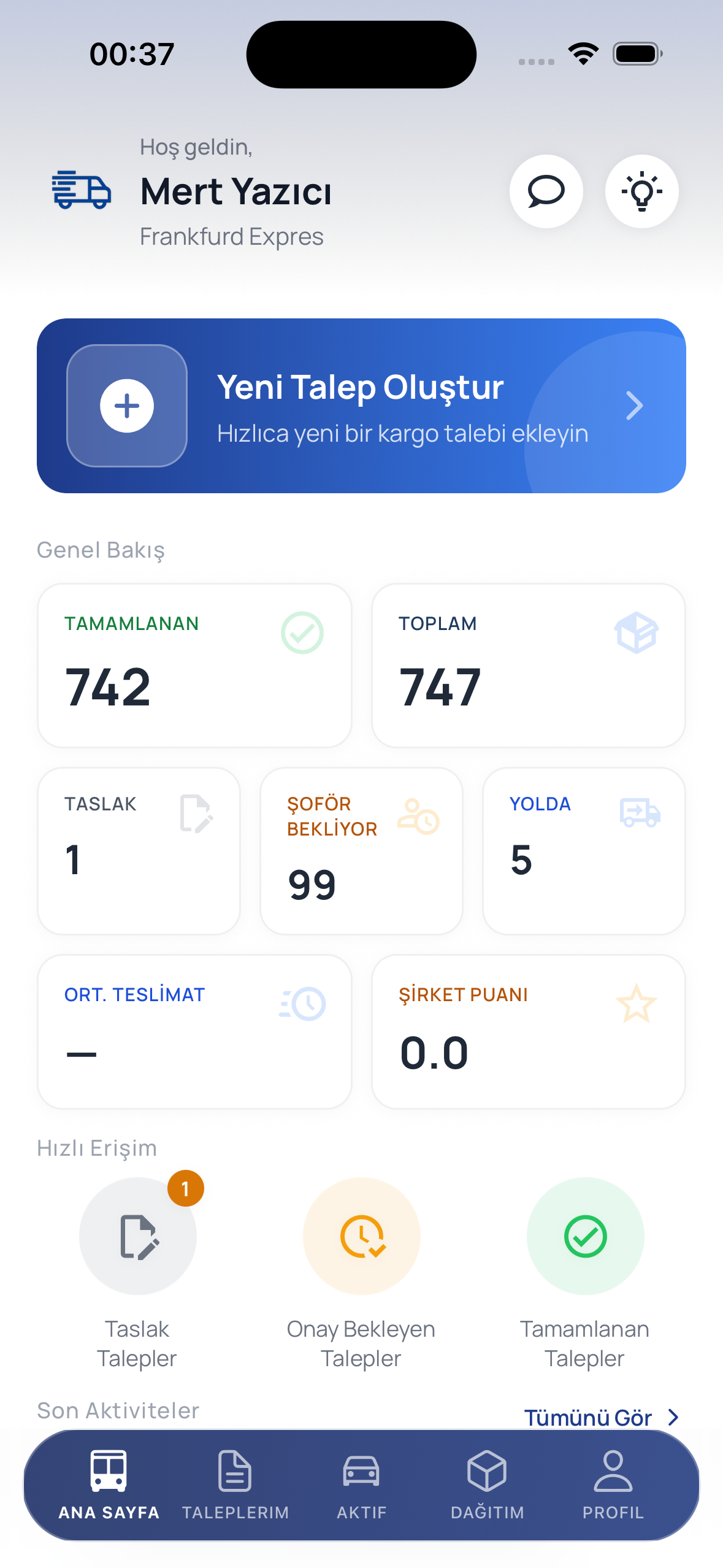Nakliyeci Ekran Görüntüsü